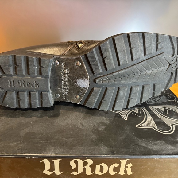 Mark Nason 71788 Men's size 10 (11) Brown Black leather Zip Lounge Ankle Boots - Picture 4 of 6